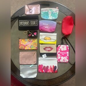 13 Makeup bags.